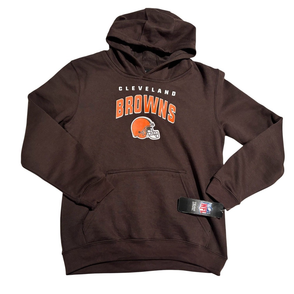 Cleveland Browns Hoodie Youth Lg 14/16 Browns NFL Football Sweatshirt NWT